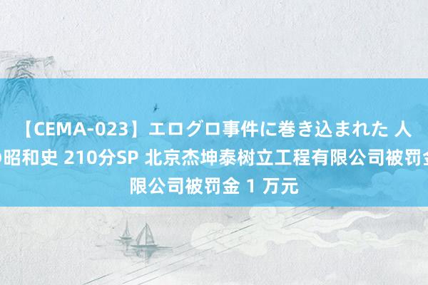 【CEMA-023】エログロ事件に巻き込まれた 人妻たちの昭和史 210分SP 北京杰坤泰树立工程有限公司被罚金 1 万元