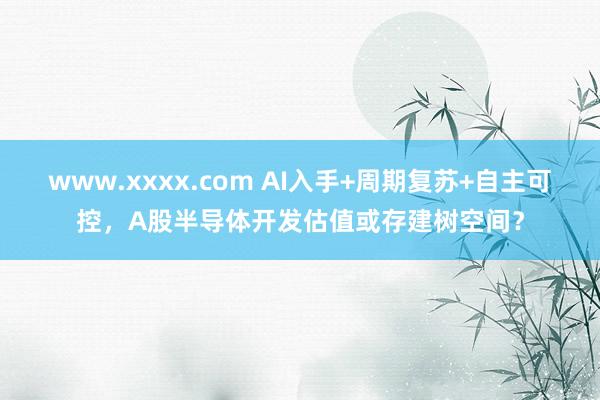 www.xxxx.com AI入手+周期复苏+自主可控，A股半导体开发估值或存建树空间？