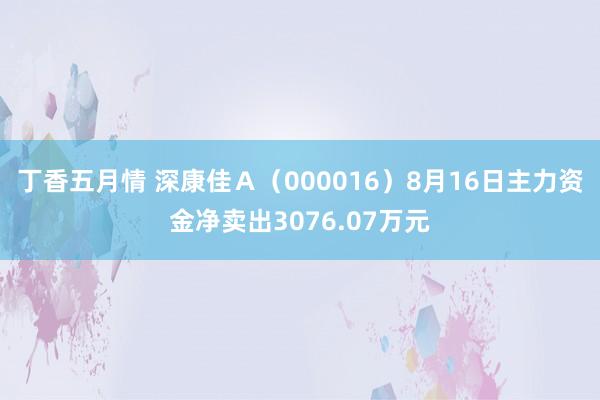 丁香五月情 深康佳Ａ（000016）8月16日主力资金净卖出3076.07万元