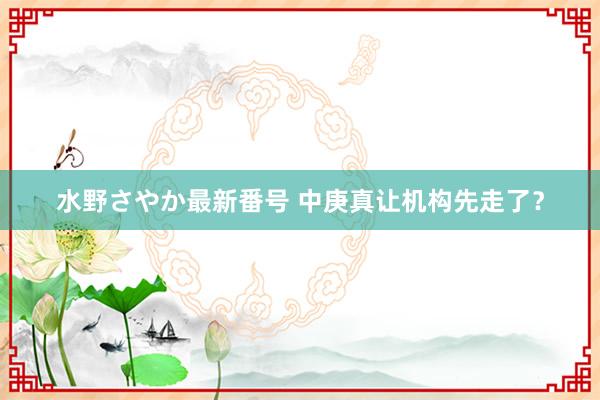 水野さやか最新番号 中庚真让机构先走了？