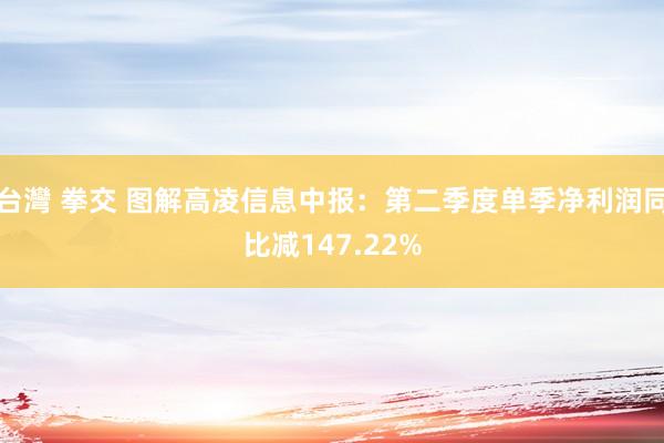 台灣 拳交 图解高凌信息中报：第二季度单季净利润同比减147.22%