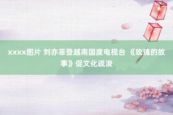 xxxx图片 刘亦菲登越南国度电视台 《玫瑰的故事》促文化疏浚