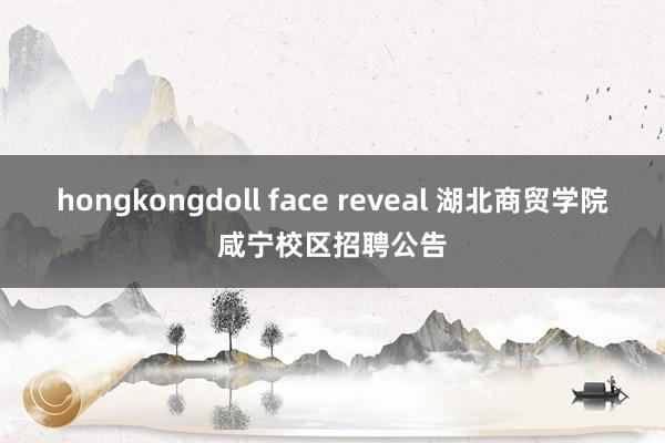 hongkongdoll face reveal 湖北商贸学院咸宁校区招聘公告